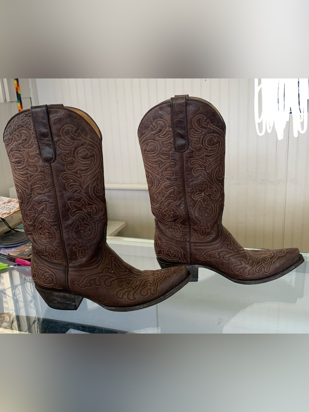 Vintage Old Gringo Embroidered Leather Western Boots
